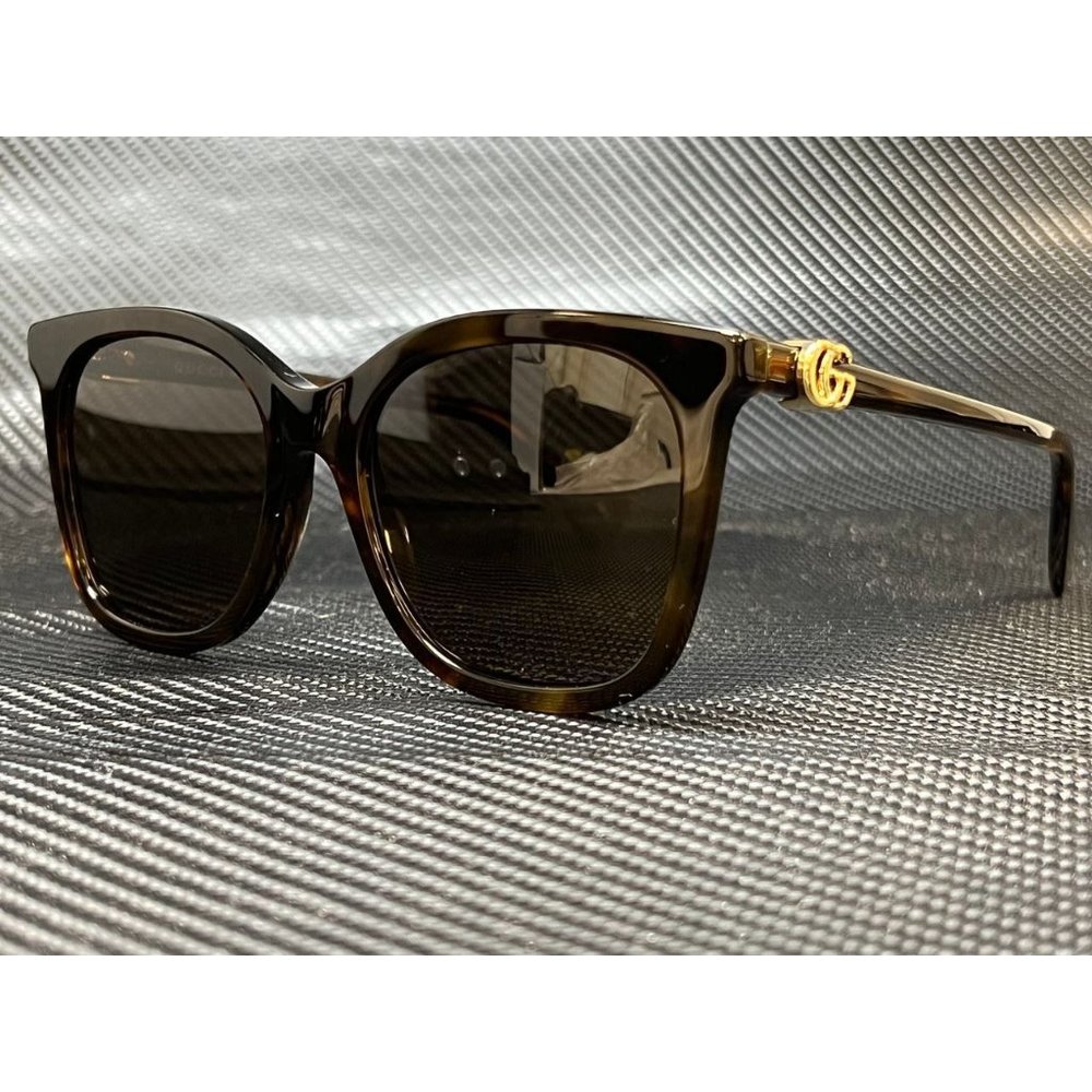 Gucci Havana 'GG' Cat Eye Women's Sunglasses